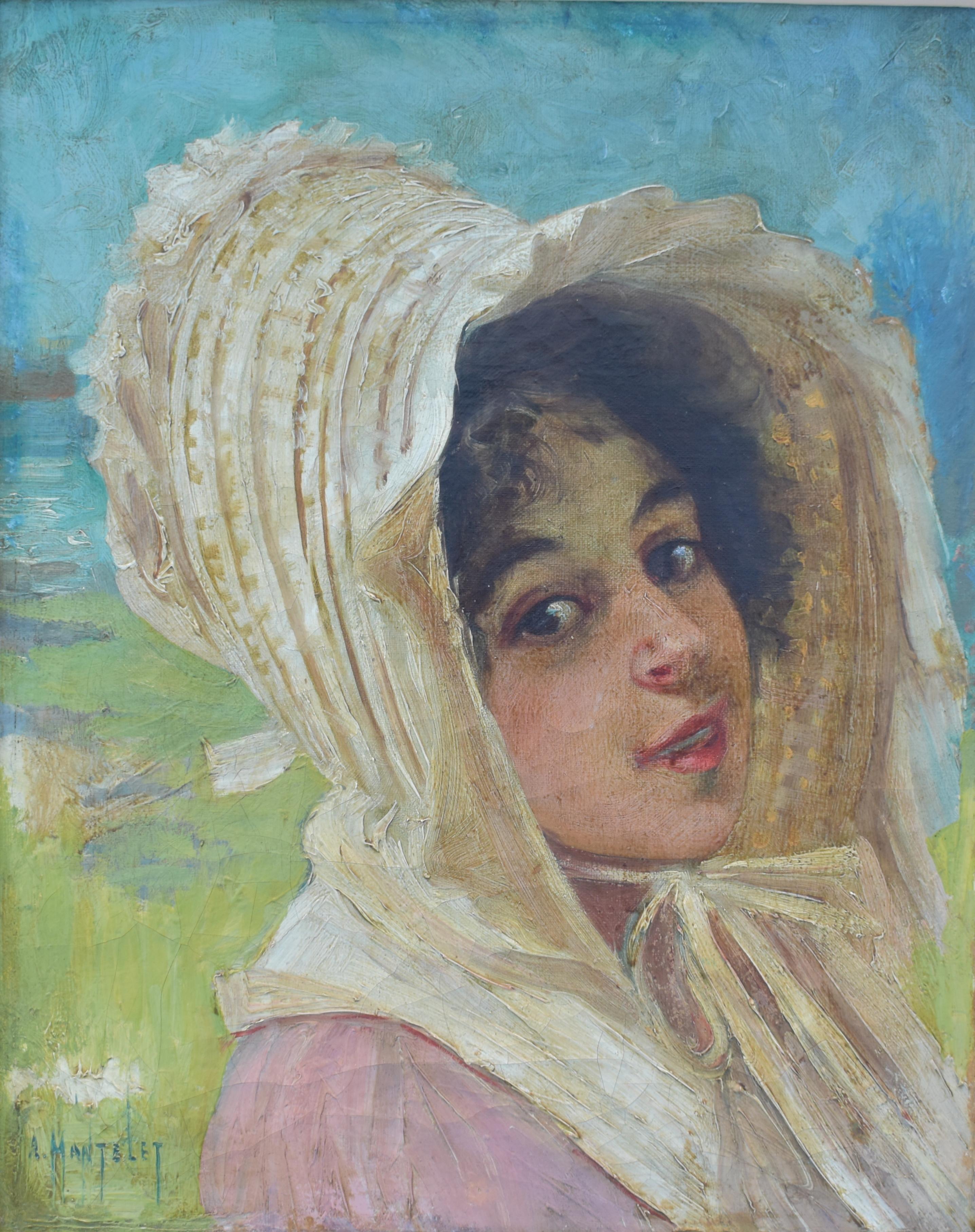 Albert MANTELET (1858-1958) Scuola francese del 1900 circa Pittura ad olio in vendita 4