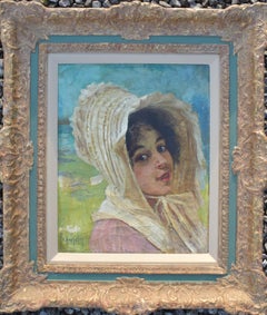 Antique Albert MANTELET (1858-1958) French School c1900 Oil Painting