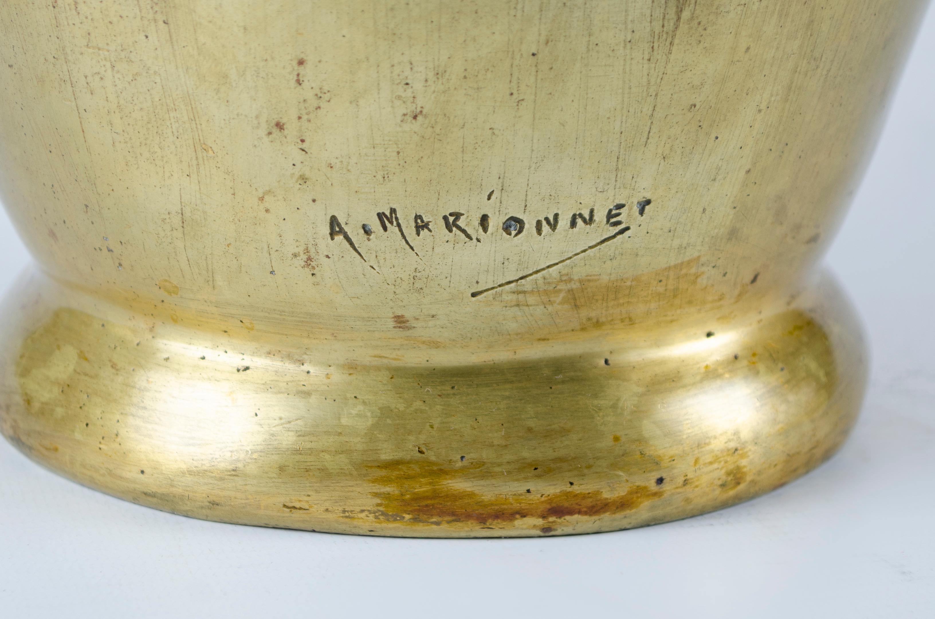 Albert Marionnert Art Nouveau Vase In Good Condition For Sale In Buenos Aires, Argentina