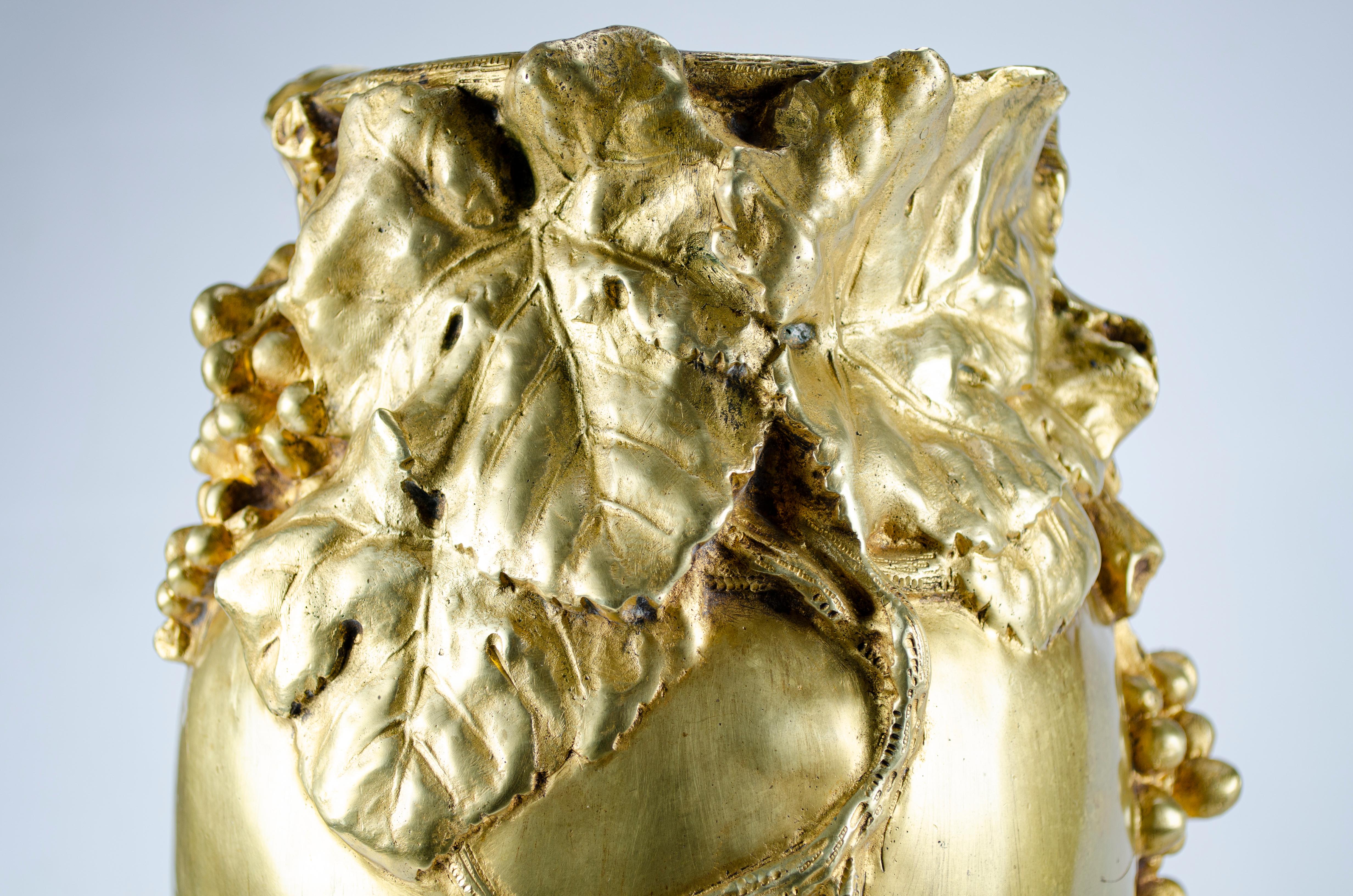 Bronze Vase Art nouveau Albert Marionnert en vente