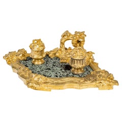 Albert Marionnet (1852-1910), A Belle Époque Naturalistic Inkwell, circa 1900