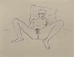 Antique Erotic Scene - Lithograph by Albert Marquet - 1920s
