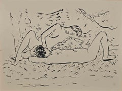 Antique Erotic Scene - Lithograph by Albert Marquet - 1920s