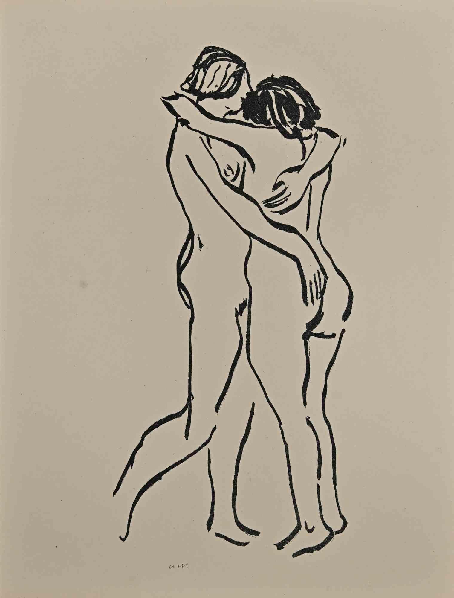 Erotic Scene is a beautiful lithograph on ivory-colored paper, realized in the 1920s by Albert Marquet  (Bordeaux, 1875 - Paris,1947).

Monogrammed on the plate on the lower margin. Stamped on the rear "Collection of Pecci-Blunt"

From the Suite