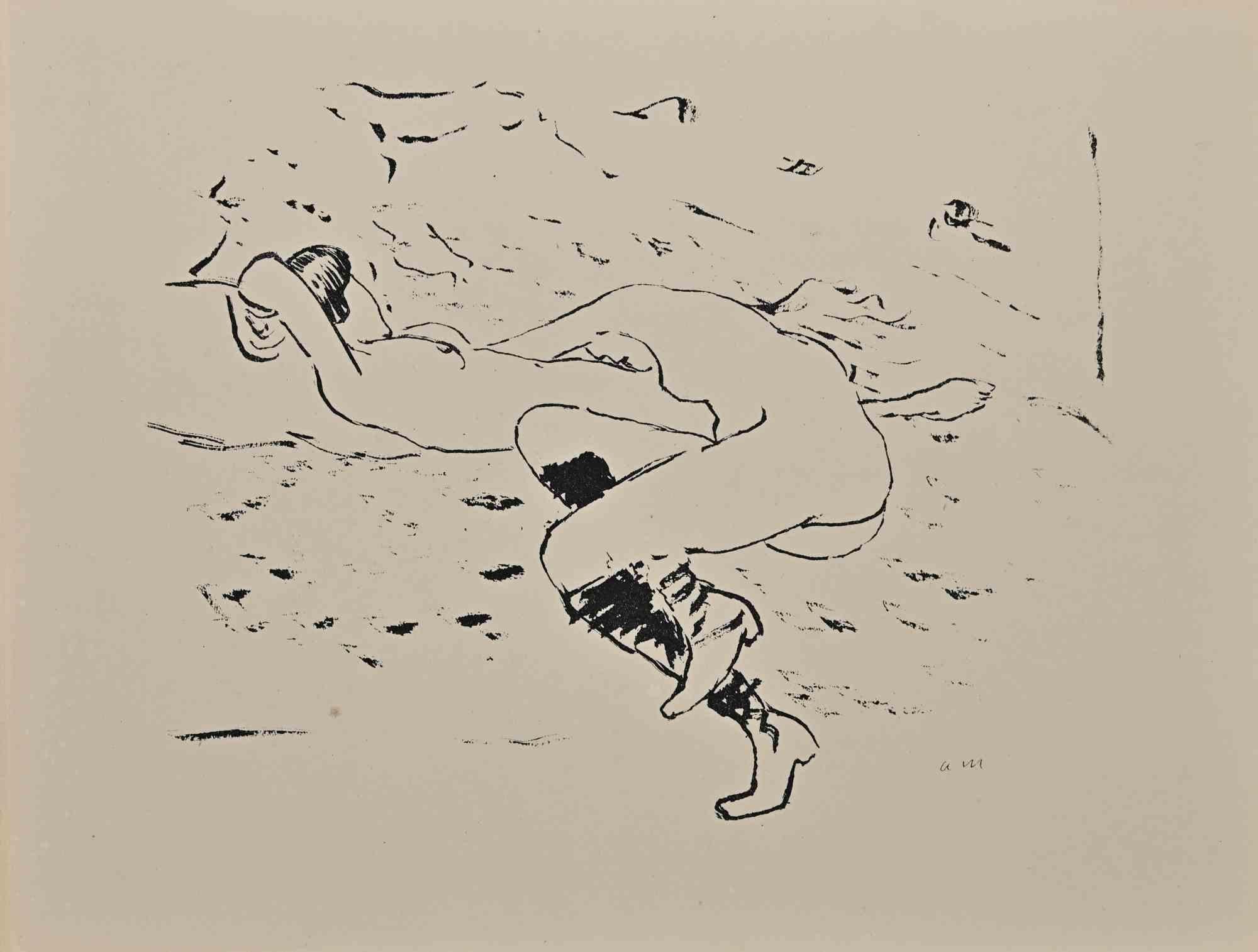 Erotic Scene is a beautiful lithograph on ivory-colored paper, realized in the 1920s by Albert Marquet  (Bordeaux, 1875 - Paris,1947).

Monogrammed on the plate on the lower margin. Stamped on the rear "Collection of Pecci-Blunt"

From the Suite