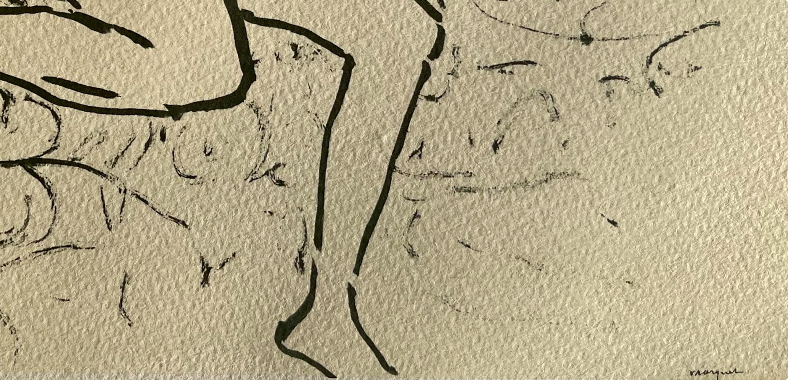 Lithographie auf Vélin du Canson & Montgolfier Vidalon-Les-Annonay Papier. Aufschrift: unsigniert und nicht nummeriert, wie ausgegeben. Guter Zustand. Anmerkungen: Aus dem Band, Marquet, 1948. Herausgegeben von George Besson, Paris; gedruckt von Les