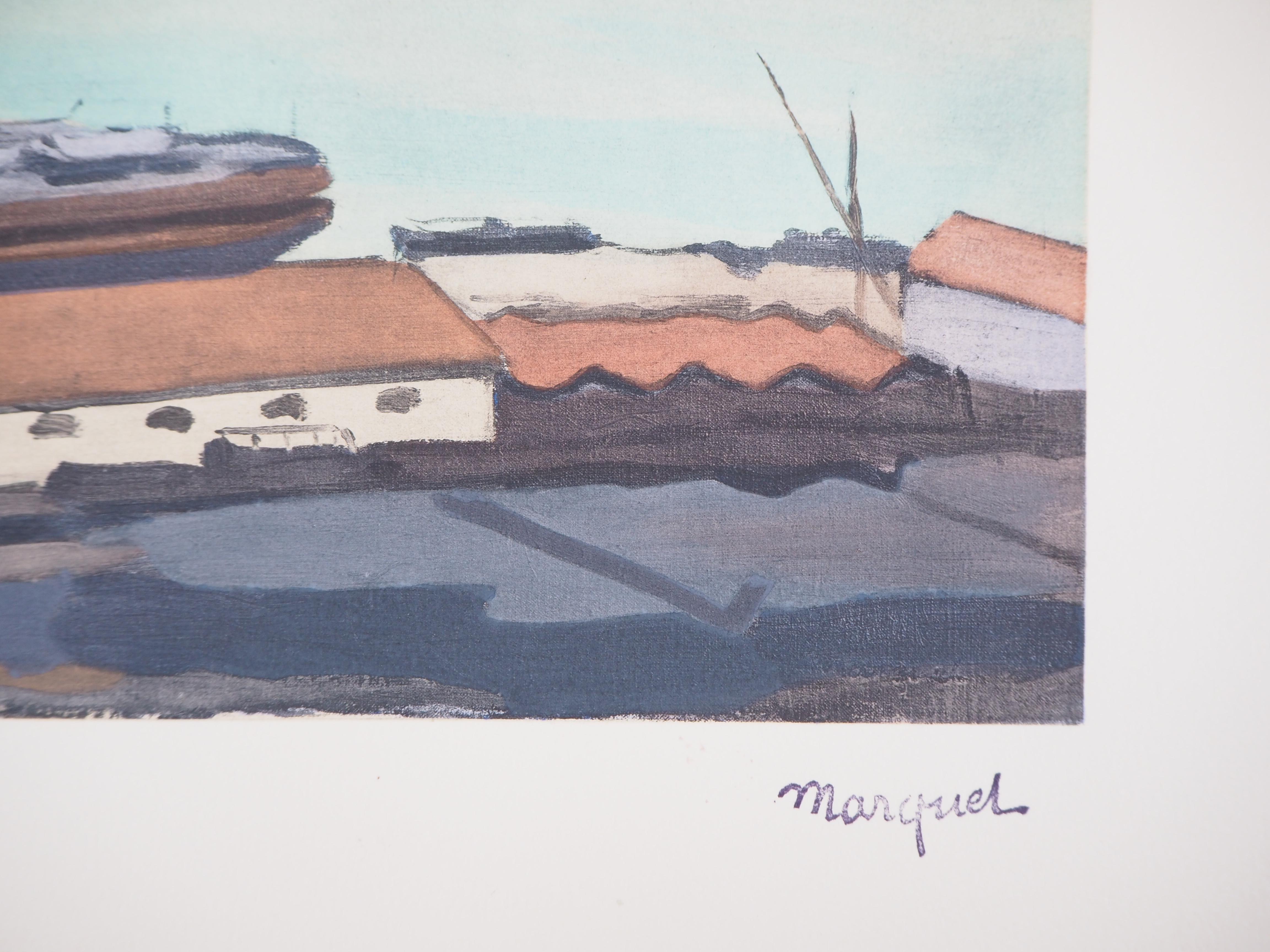 The Harbor - Lithograph, Ltd /200 - Print by Albert Marquet