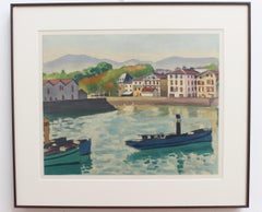 'The Port of Saint-Jean-de-Luz' Original Lithograph
