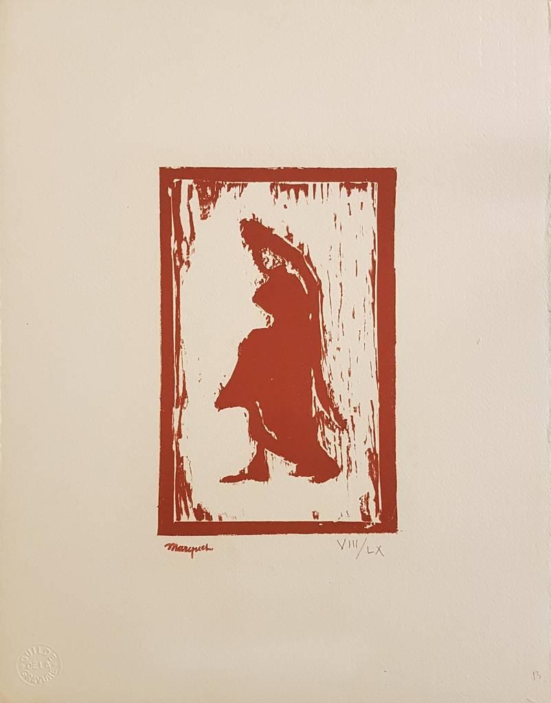 Woman Figure - Woodcut Print by A. Marquet - 1910 ca.