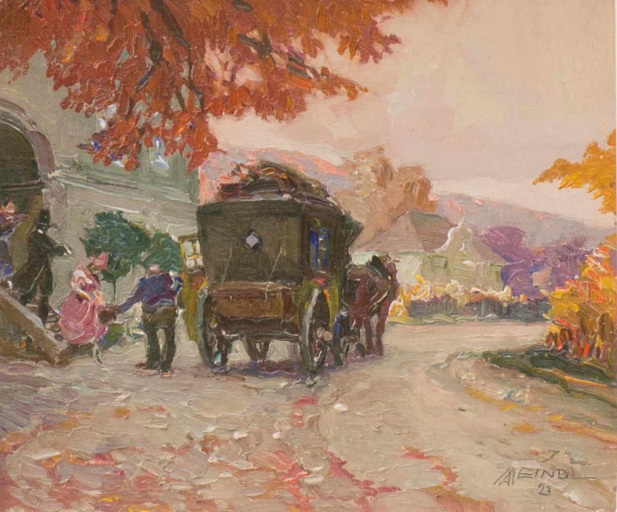 Landscape Painting de Albert Meindl - Rumbo a la Bola