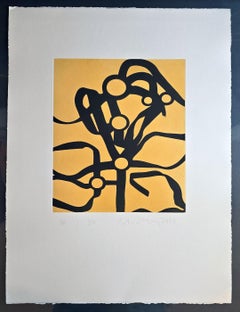 Ohne Titel (Gestische Abstraktion, Erdtöne, Schweizerisch, Modern)