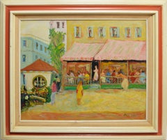 View of a Paris Cafe by Albert Mohr