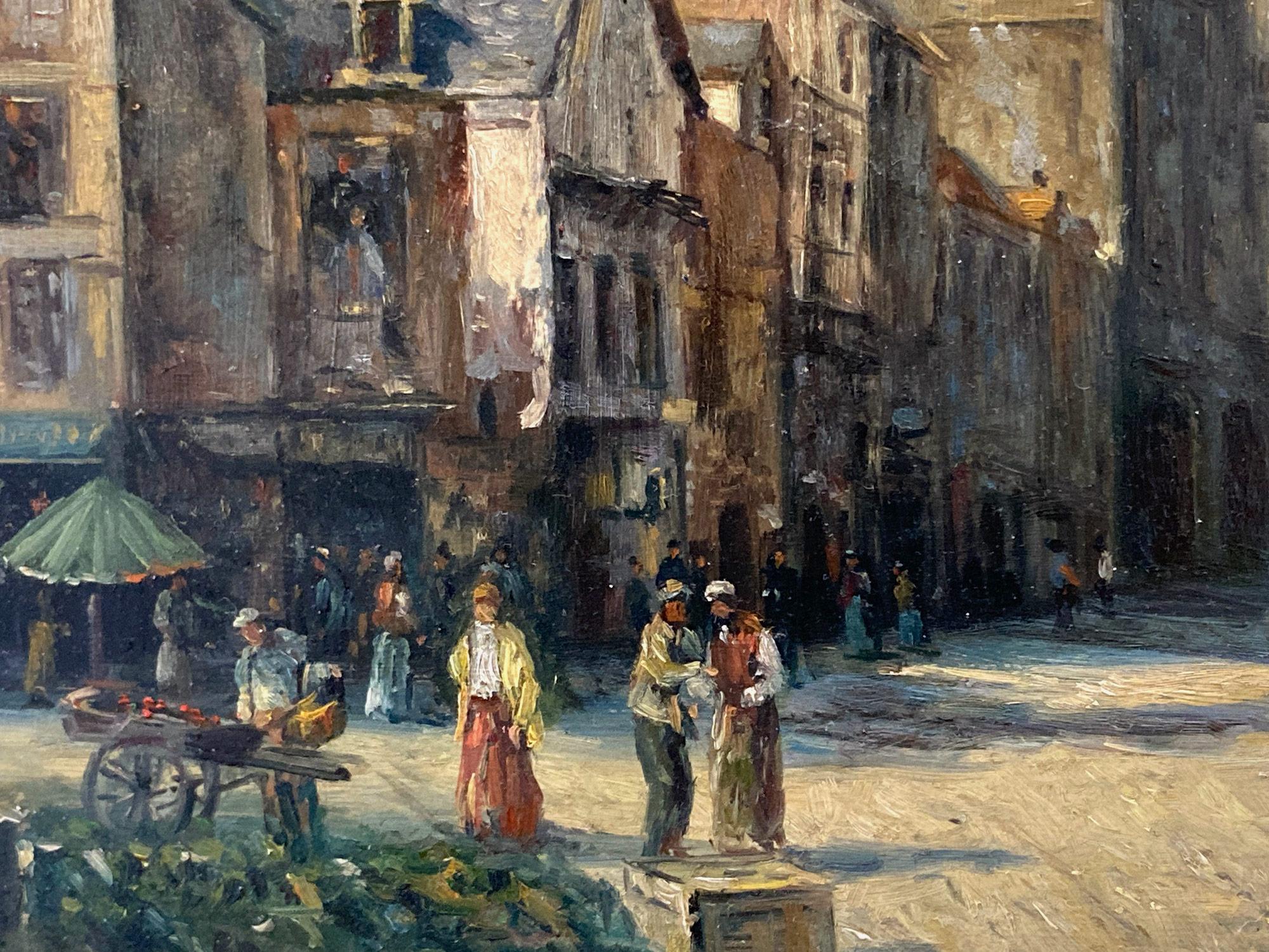 Impressionistisches Ölgemälde „Church of St. Wilfran“ Französisch-amerikanischer Künstler (Amerikanischer Impressionismus), Painting, von Albert Munghard