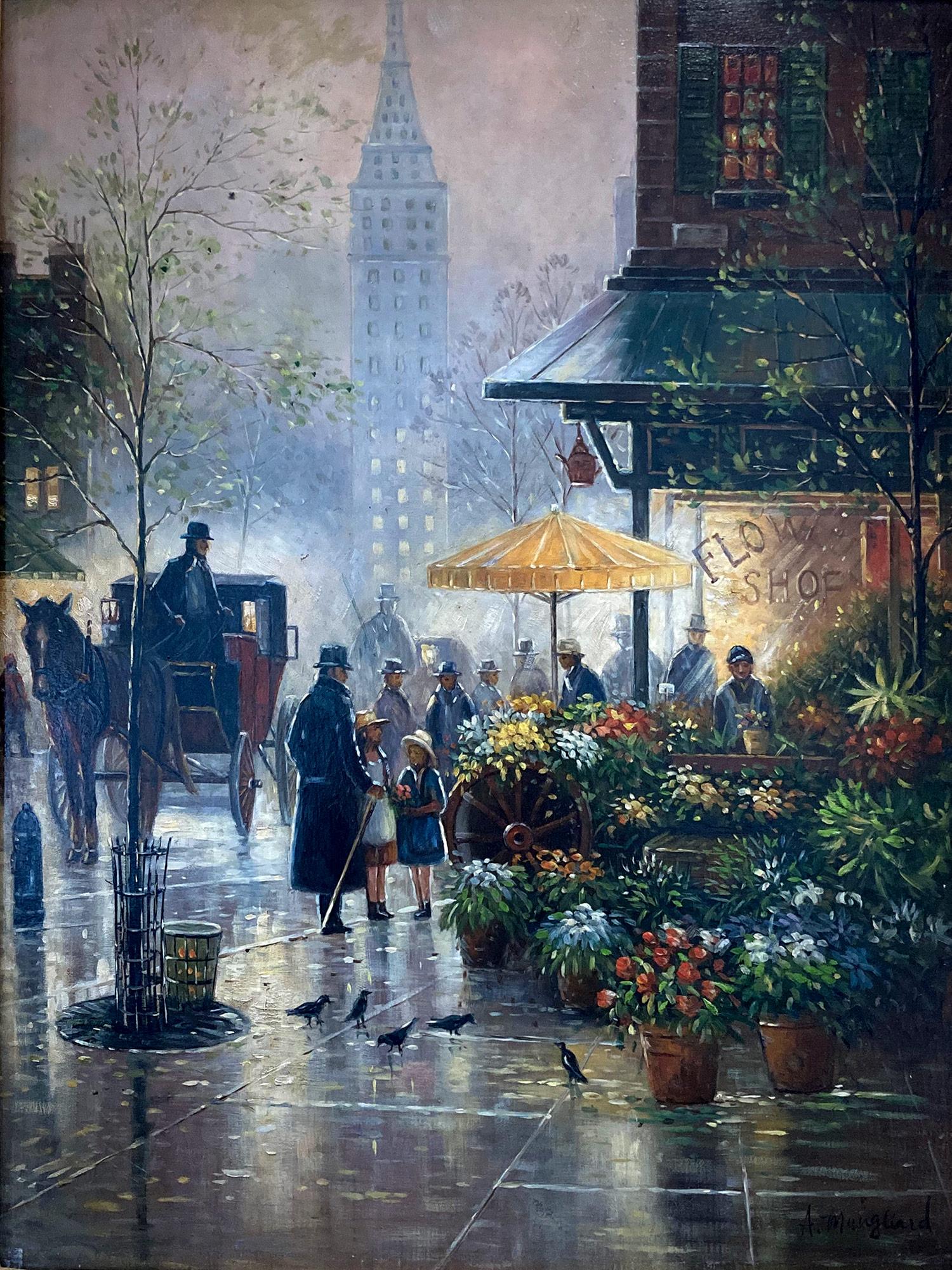 flower seller in london painting