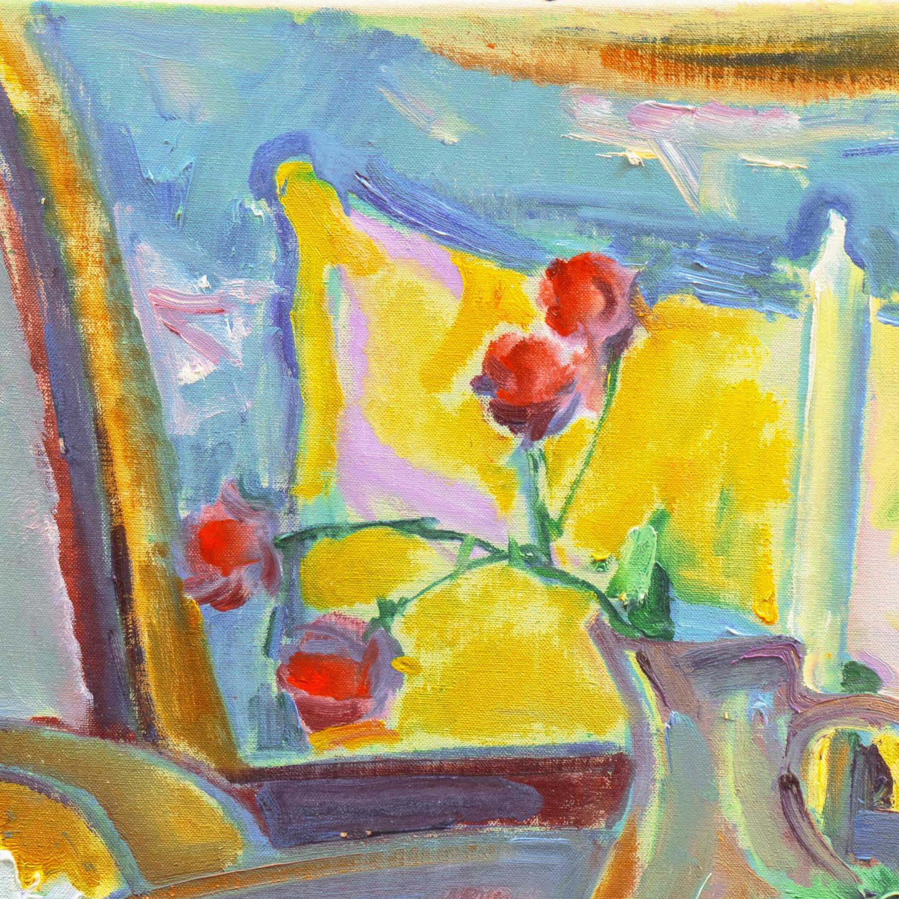 'Naturaleza muerta, Rosas sobre una mesa', París, Academie de la Palette, Benezit, Cubista en venta 2