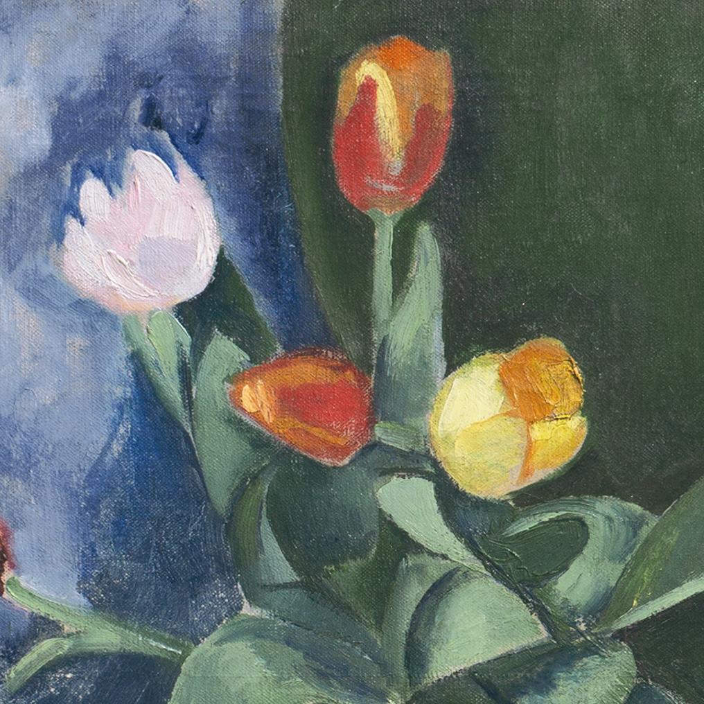 „Stillleben der Tulpen“, Paris, Academie de la Palette, Benezit, Kubismus im Angebot 2