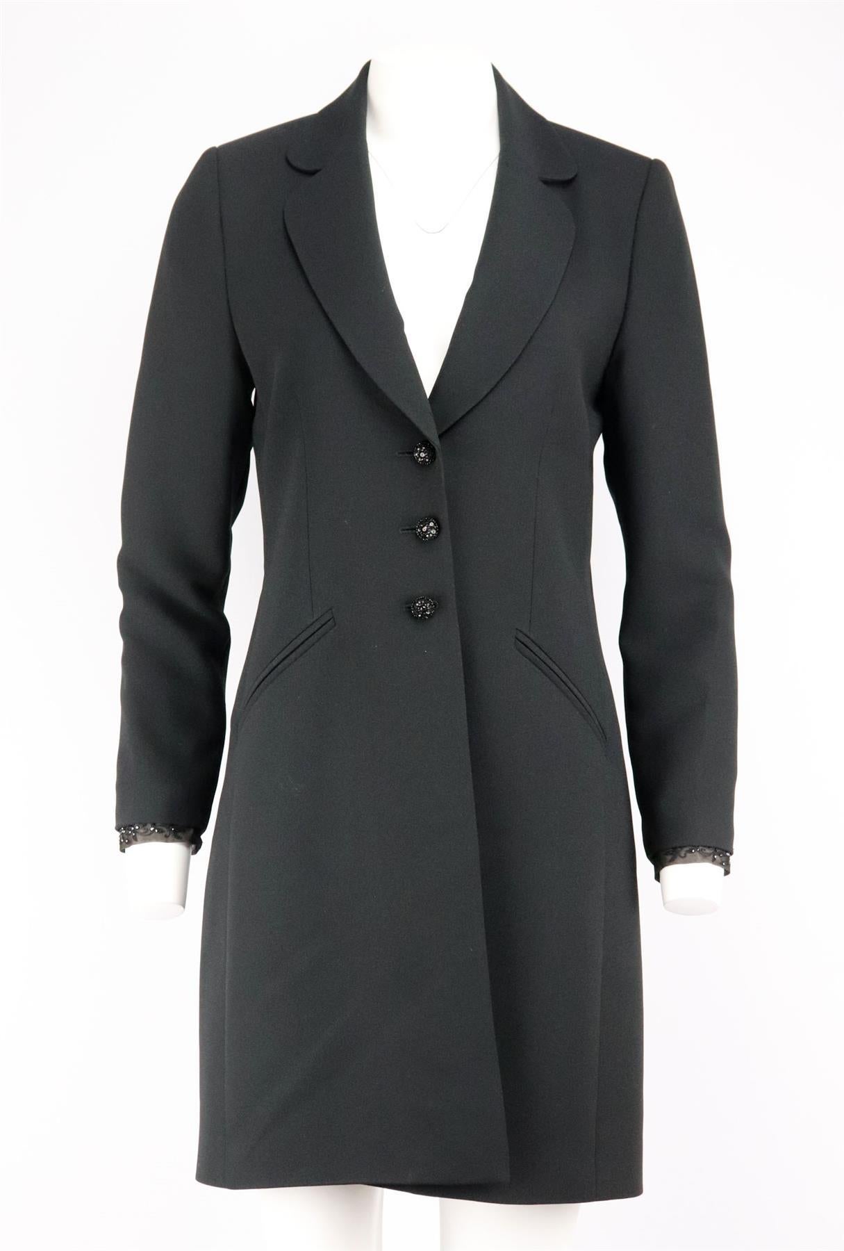 Albert Nipon Crepe Dress And Jacket US 8 UK 12  In Excellent Condition In London, GB