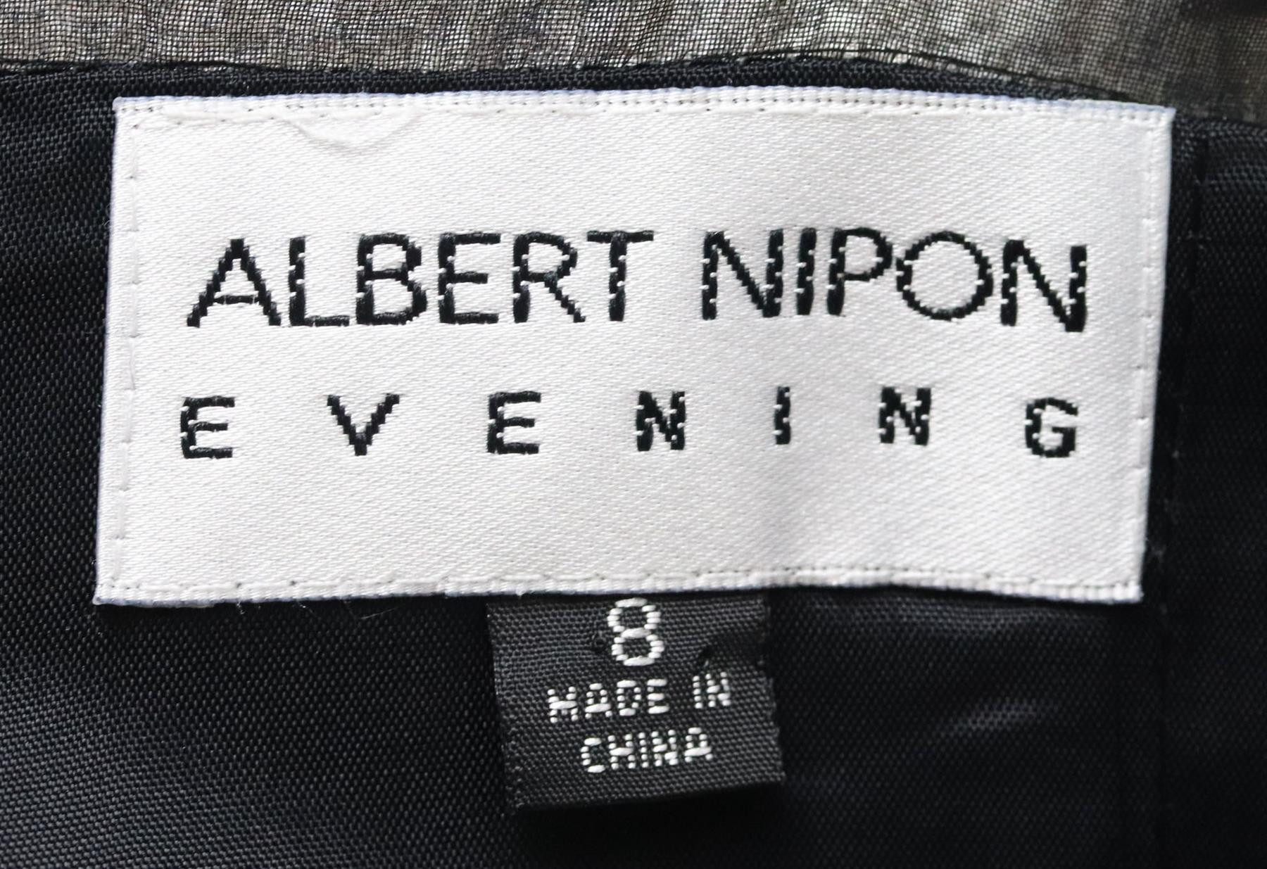 Black Albert Nipon Crepe Dress And Jacket US 8 UK 12 