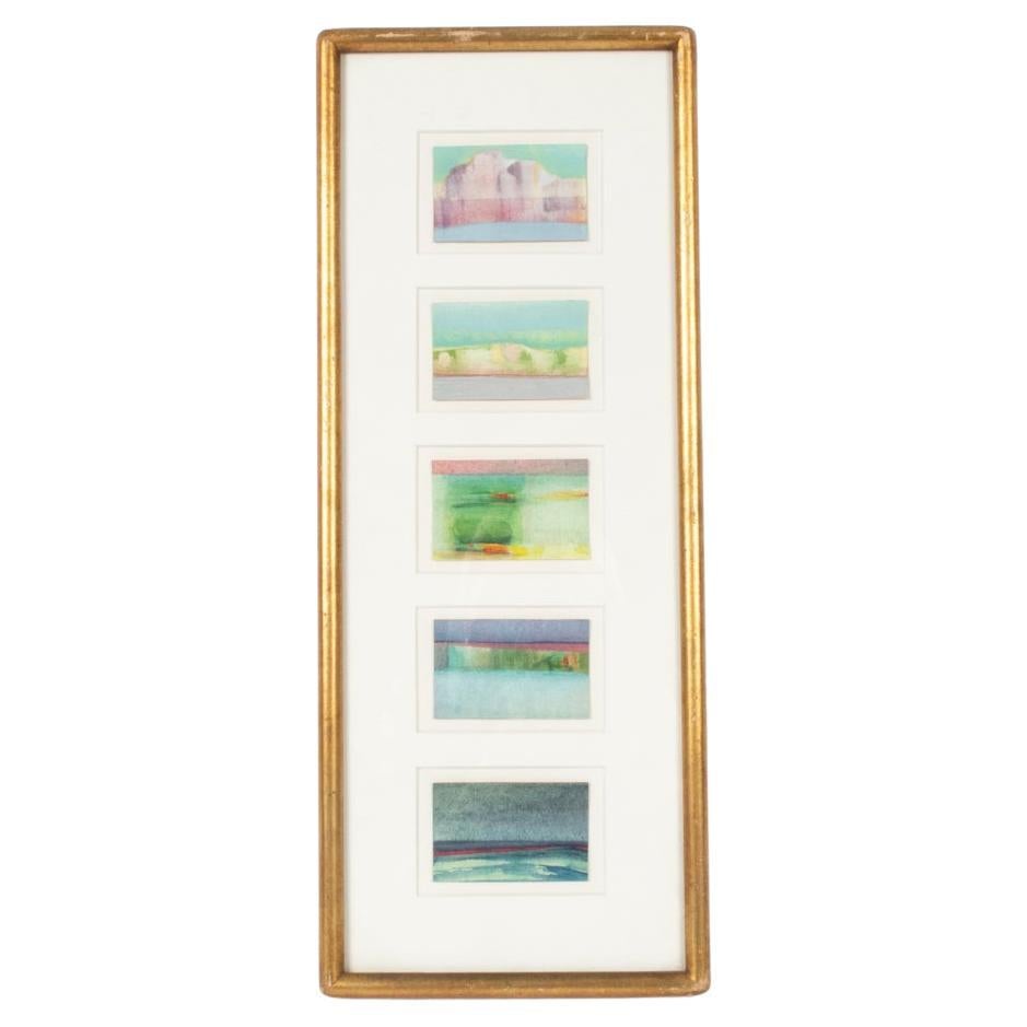 Albert Notarbartolo, Series of 5 Miniature Watercolors