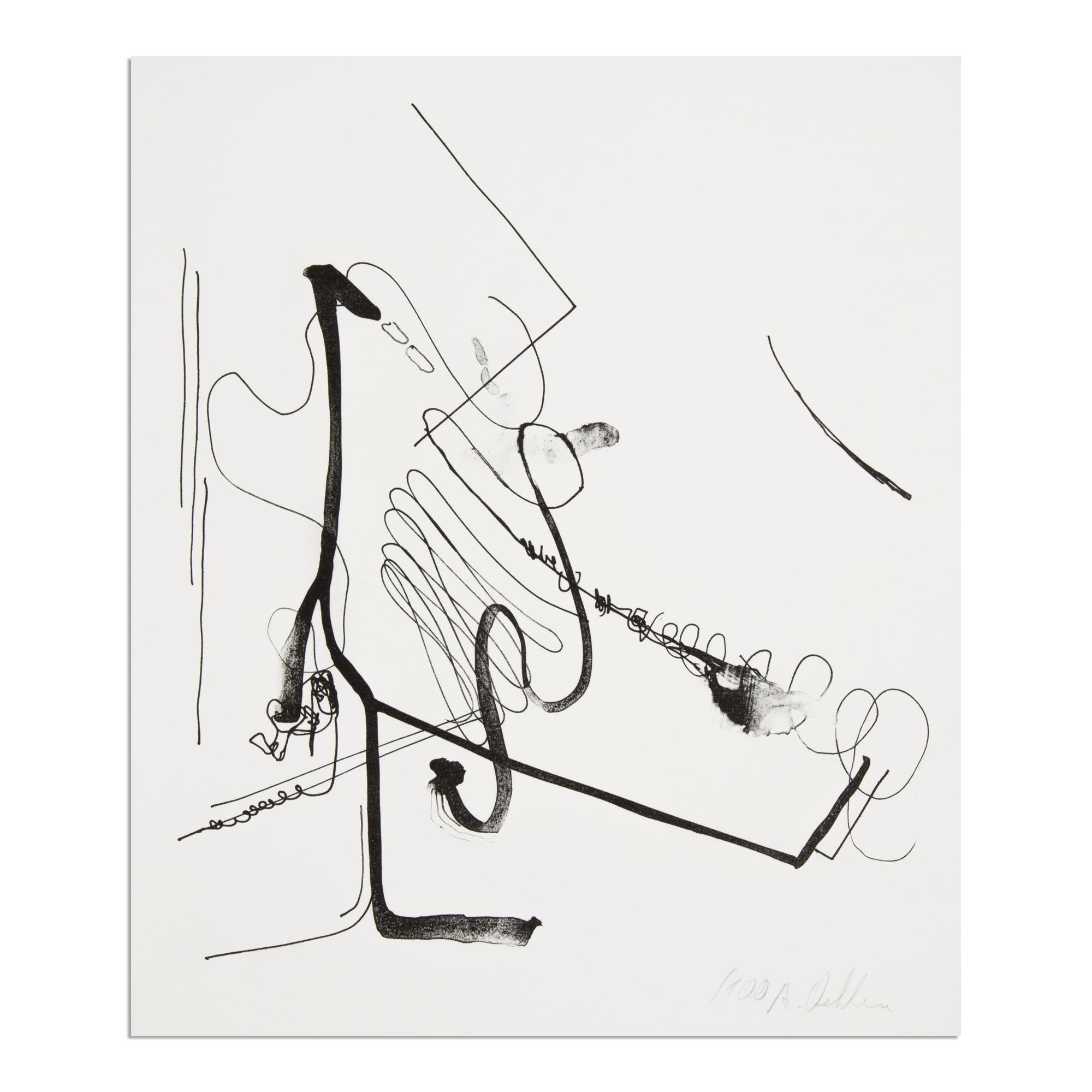 Albert Oehlen (German, b. 1954)
Meditation über Bürokratische Tendenzen bei TzK, 2020
Medium: Lithograph on paper
Dimensions: 36.2 × 30.6 cm (14 3/10 × 12 in)
Edition of 100: Hand signed and numbered
Condition: Mint