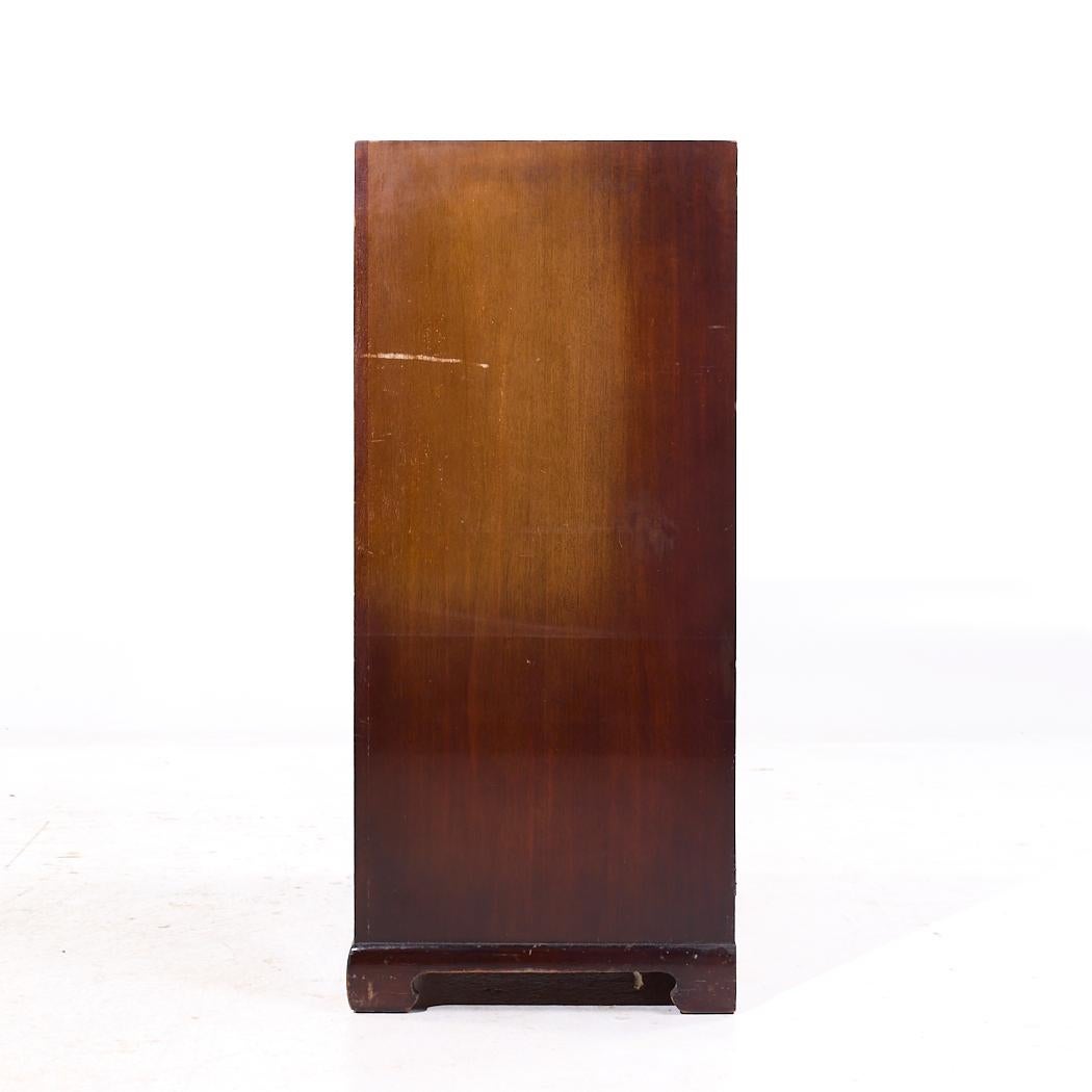 Albert of Shelbyville Mid Century Mahagoni Kommode Highboy Dresser im Zustand „Gut“ im Angebot in Countryside, IL