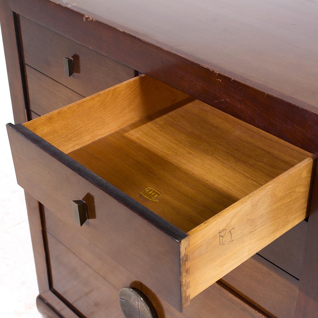 Albert of Shelbyville Mid Century Mahagoni Kommode Highboy Dresser im Angebot 2