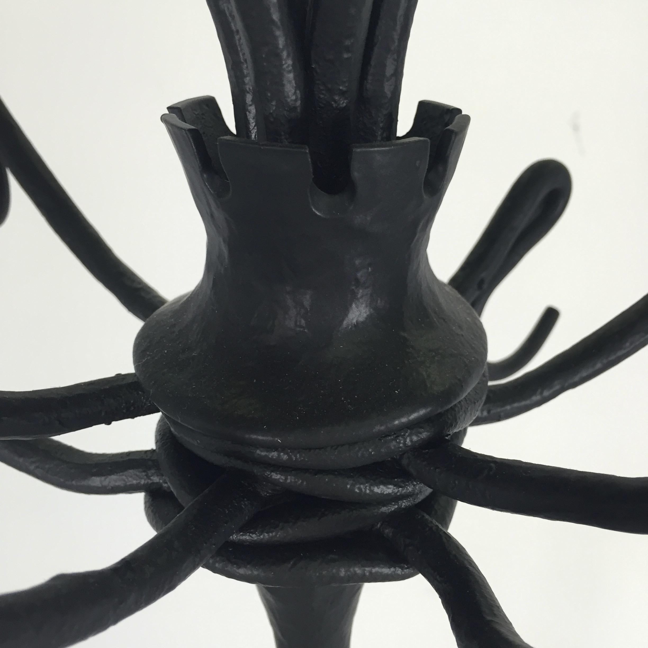 Albert Paley Attributed Cast Iron Coat Rack In Excellent Condition For Sale In Philadelphia, PA