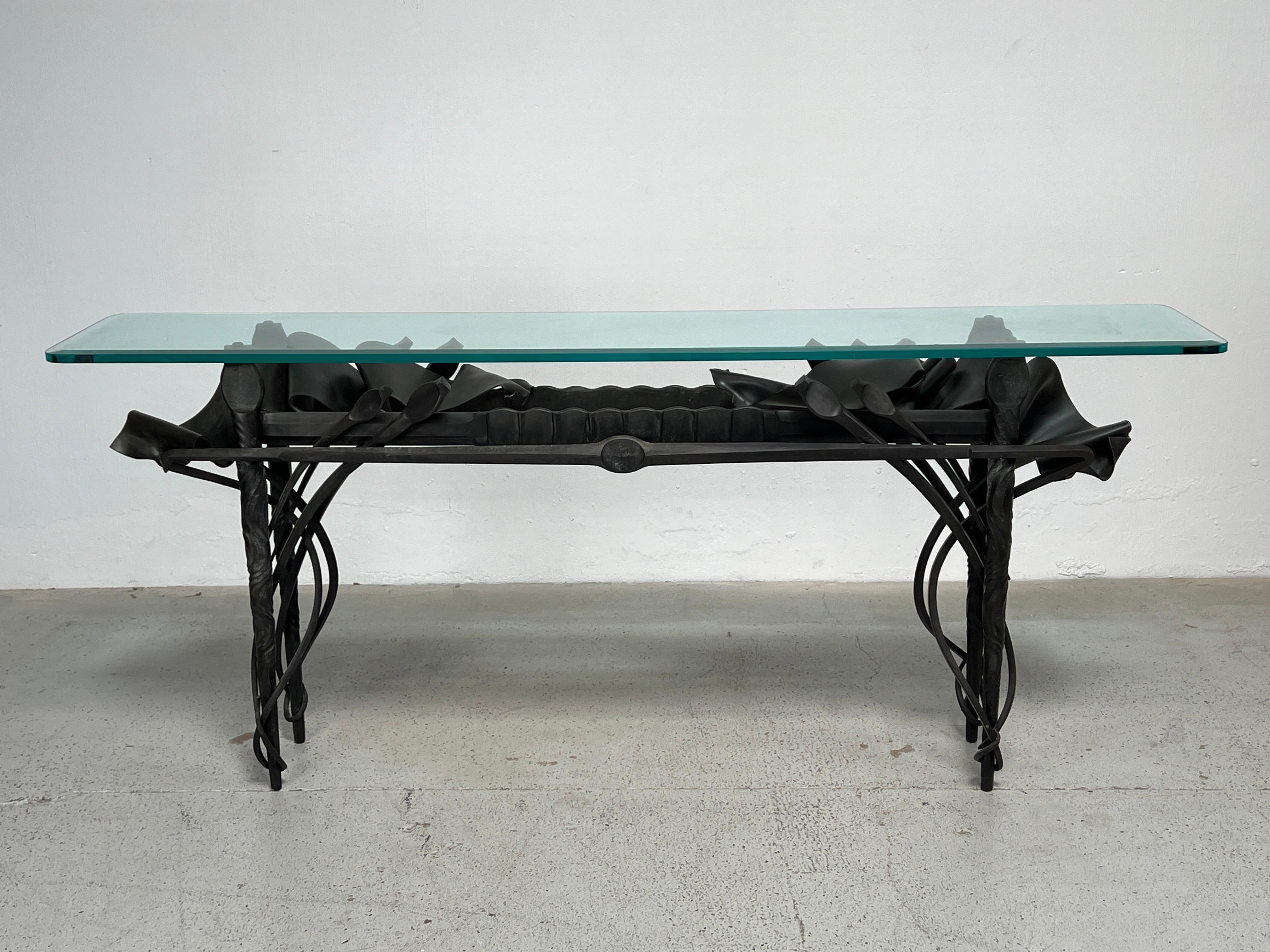 Albert Paley Console Table, 1989 In Good Condition For Sale In Dallas, TX
