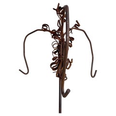 Albert Paley Escultura / Planta colgante Ganchos Shepard, años 80