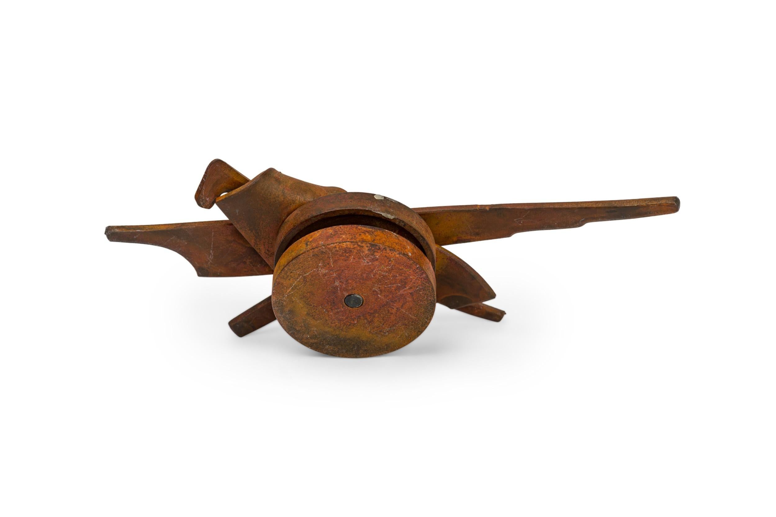 Albert Paley Set of 4 American Patinated Steel Medallion Paperweights In Good Condition For Sale In Queens, NY