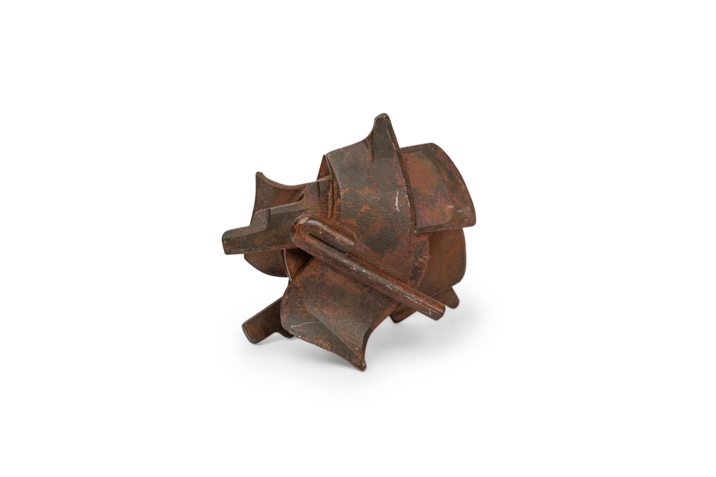 Albert Paley Set of 4 American Patinated Steel Medallion Paperweights For Sale 1