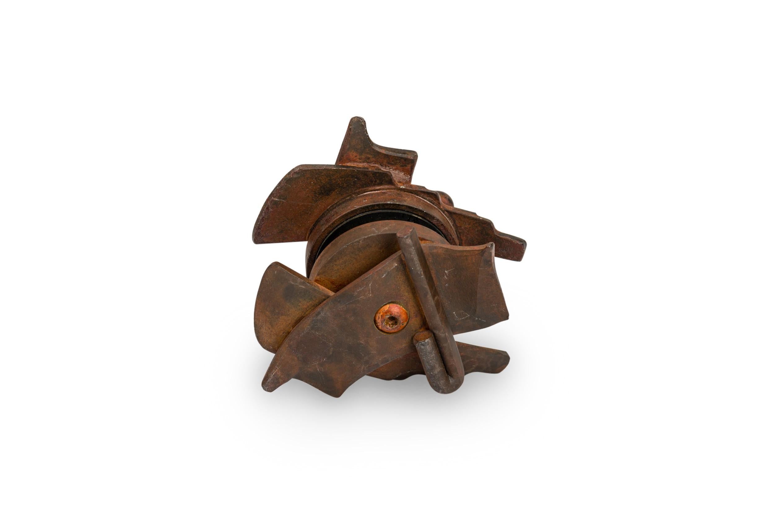 Albert Paley Set of 4 American Patinated Steel Medallion Paperweights For Sale 2