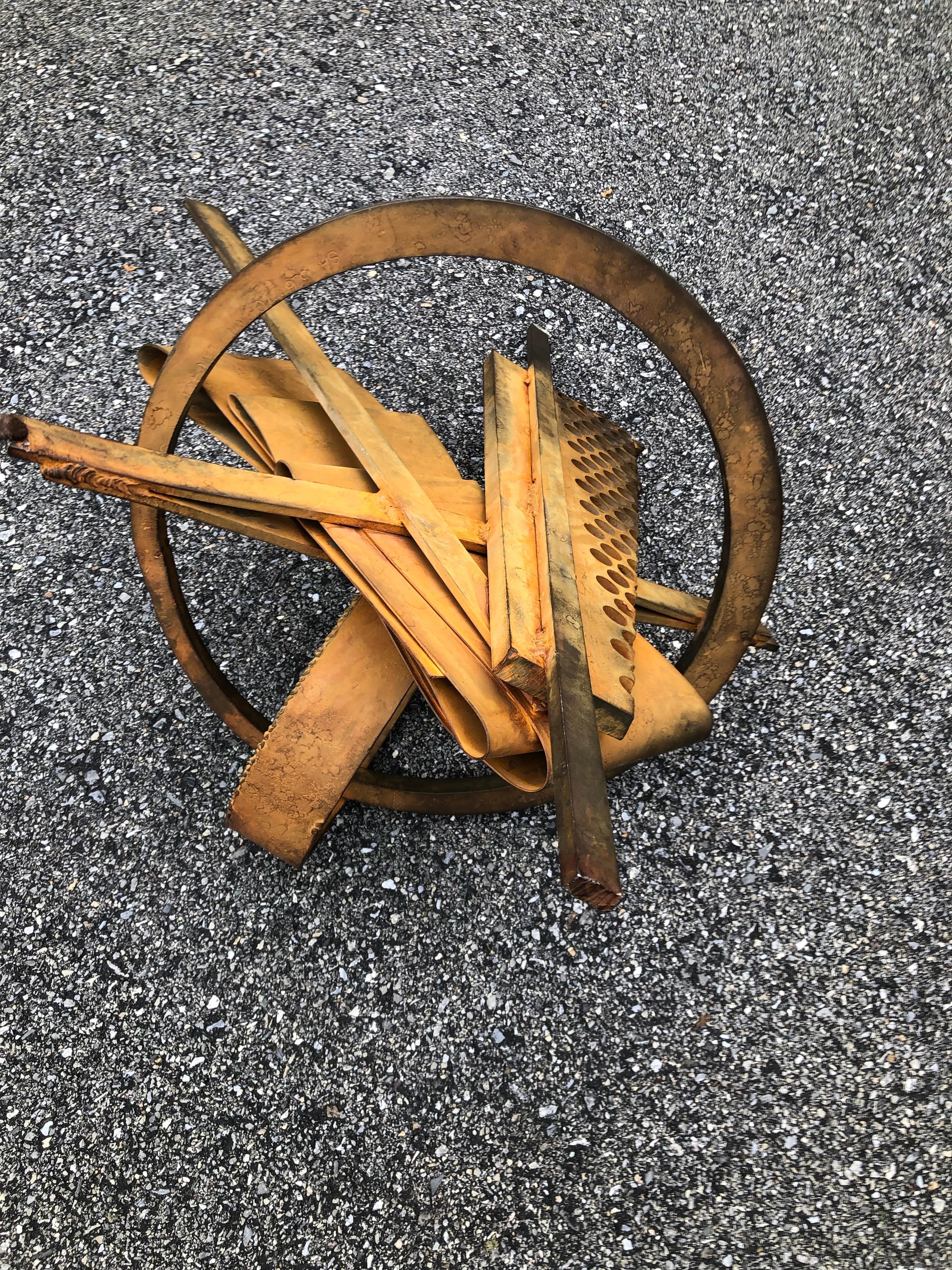 Albert Paley Steel Sculpture Rust Patina For Sale 2
