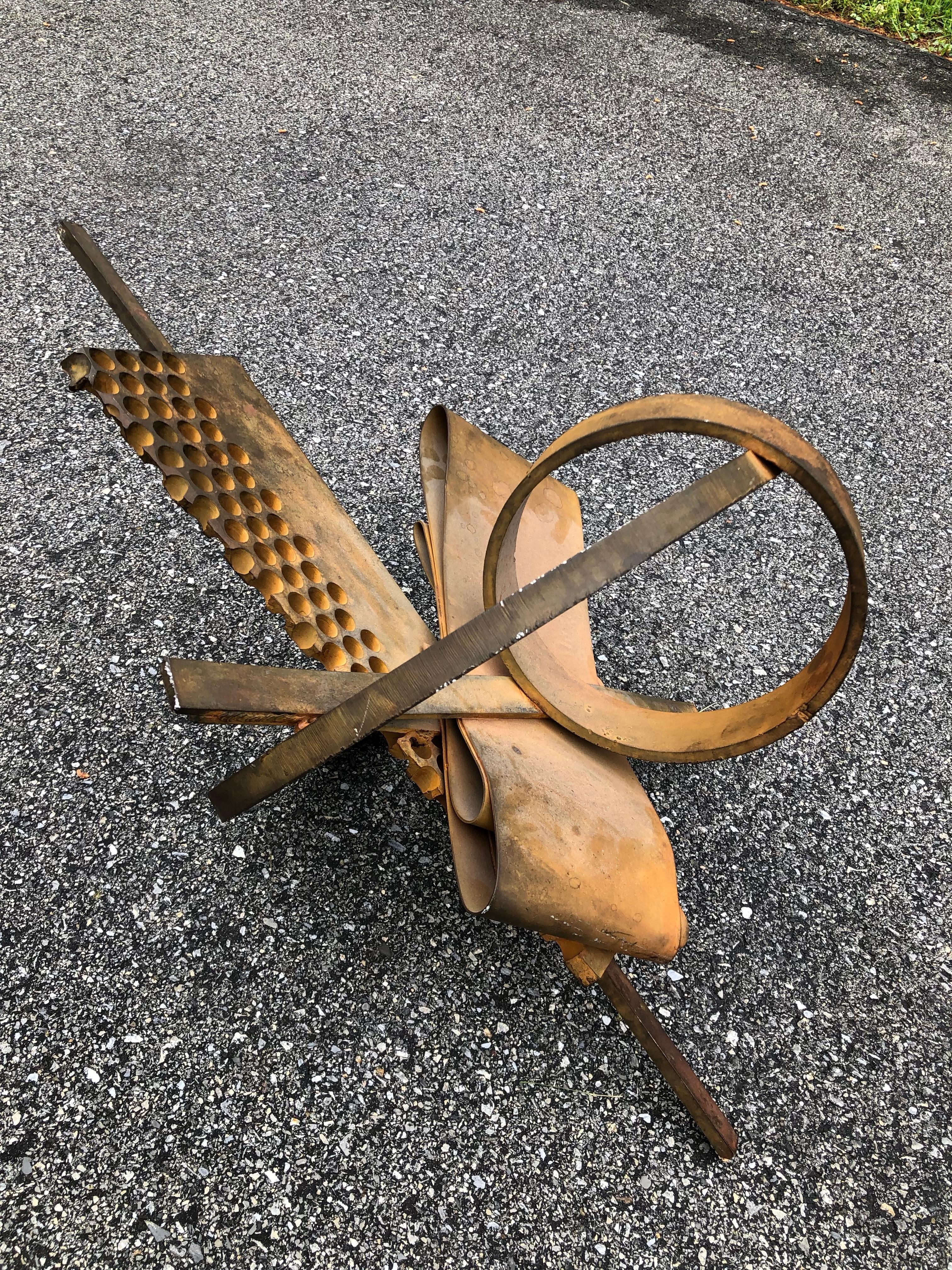 Albert Paley Steel Sculpture Rust Patina For Sale 4