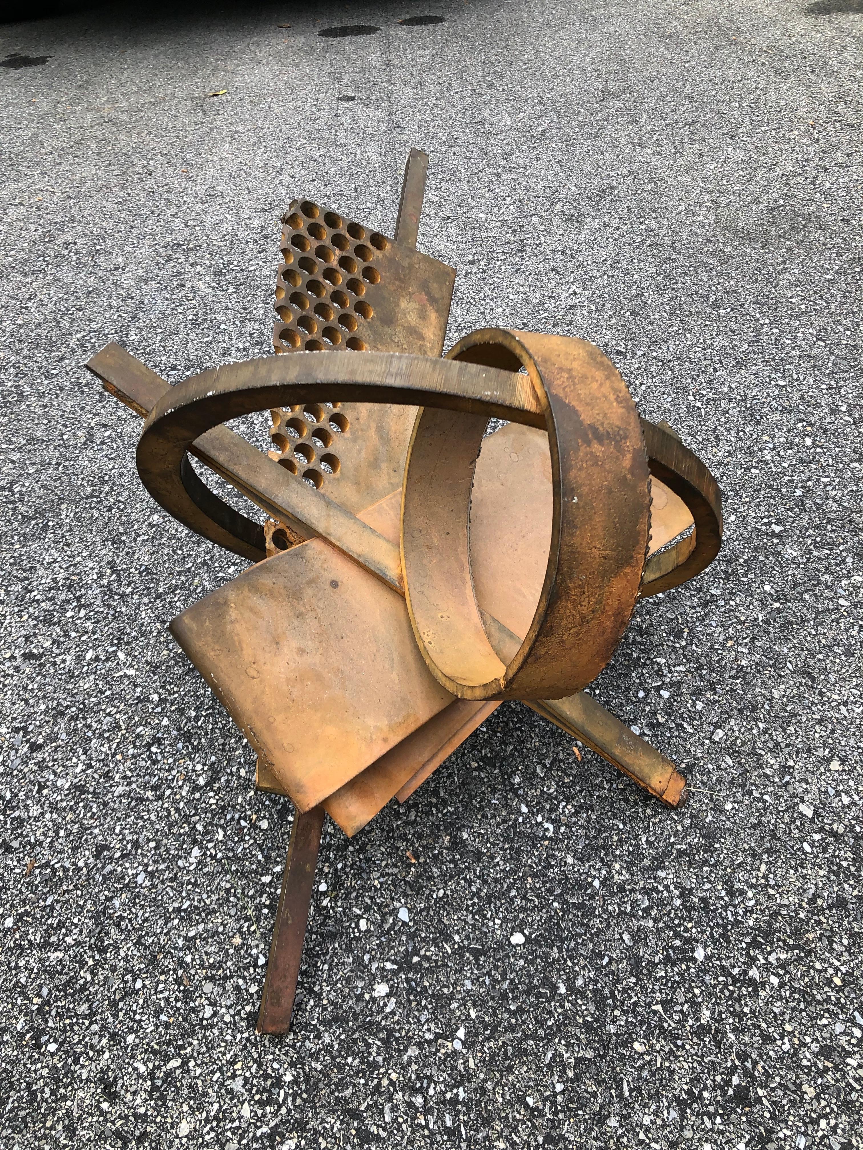 Albert Paley Steel Sculpture Rust Patina For Sale 6