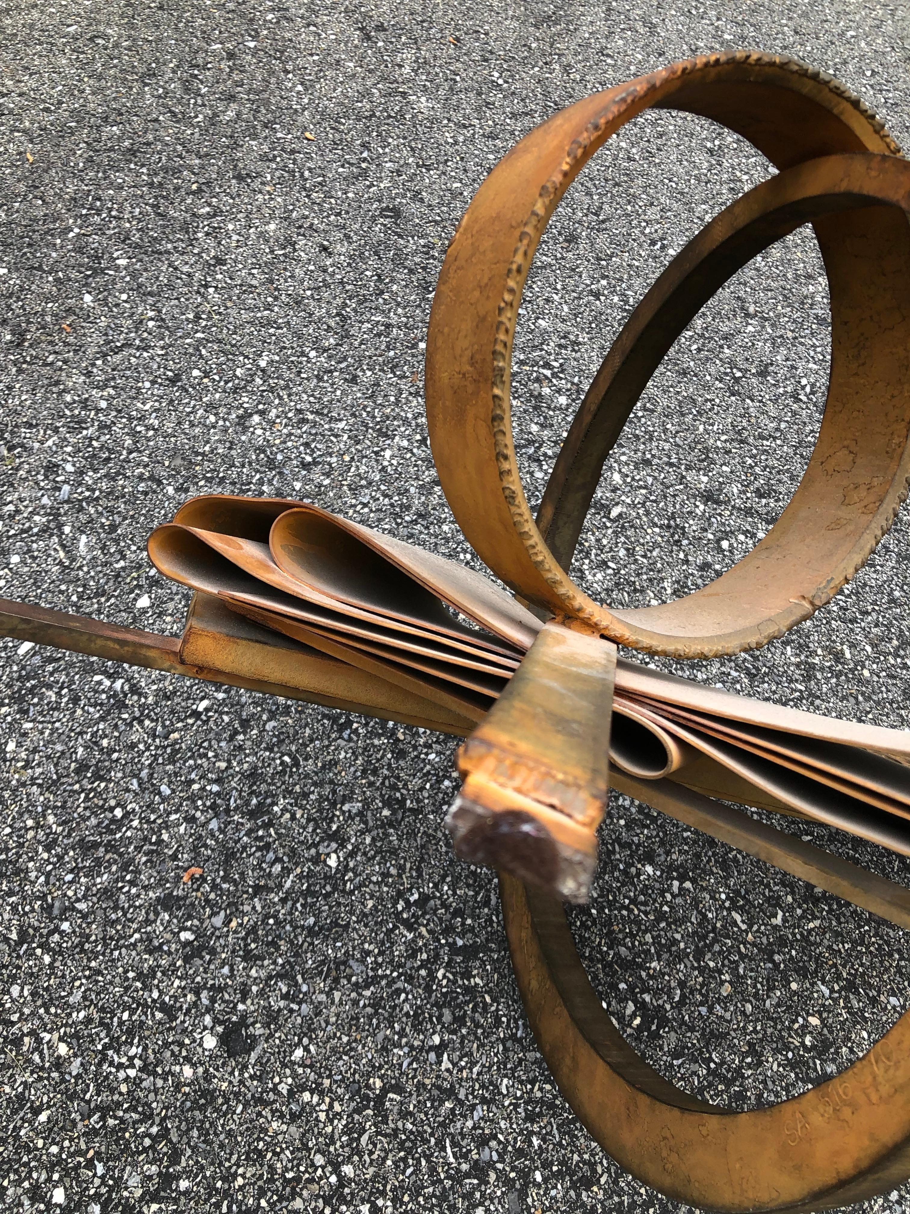 Modern Albert Paley Steel Sculpture Rust Patina For Sale