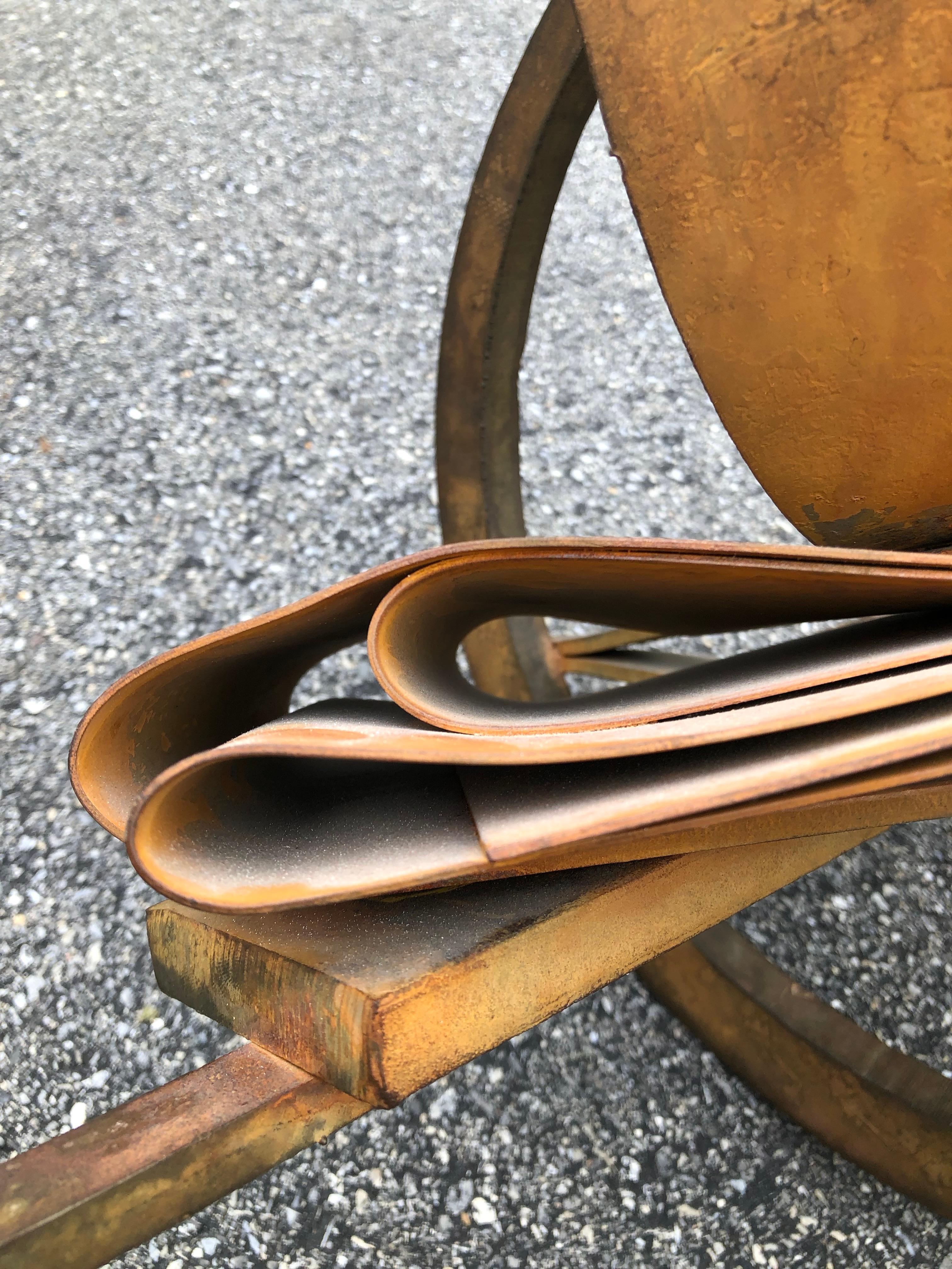 Late 20th Century Albert Paley Steel Sculpture Rust Patina For Sale
