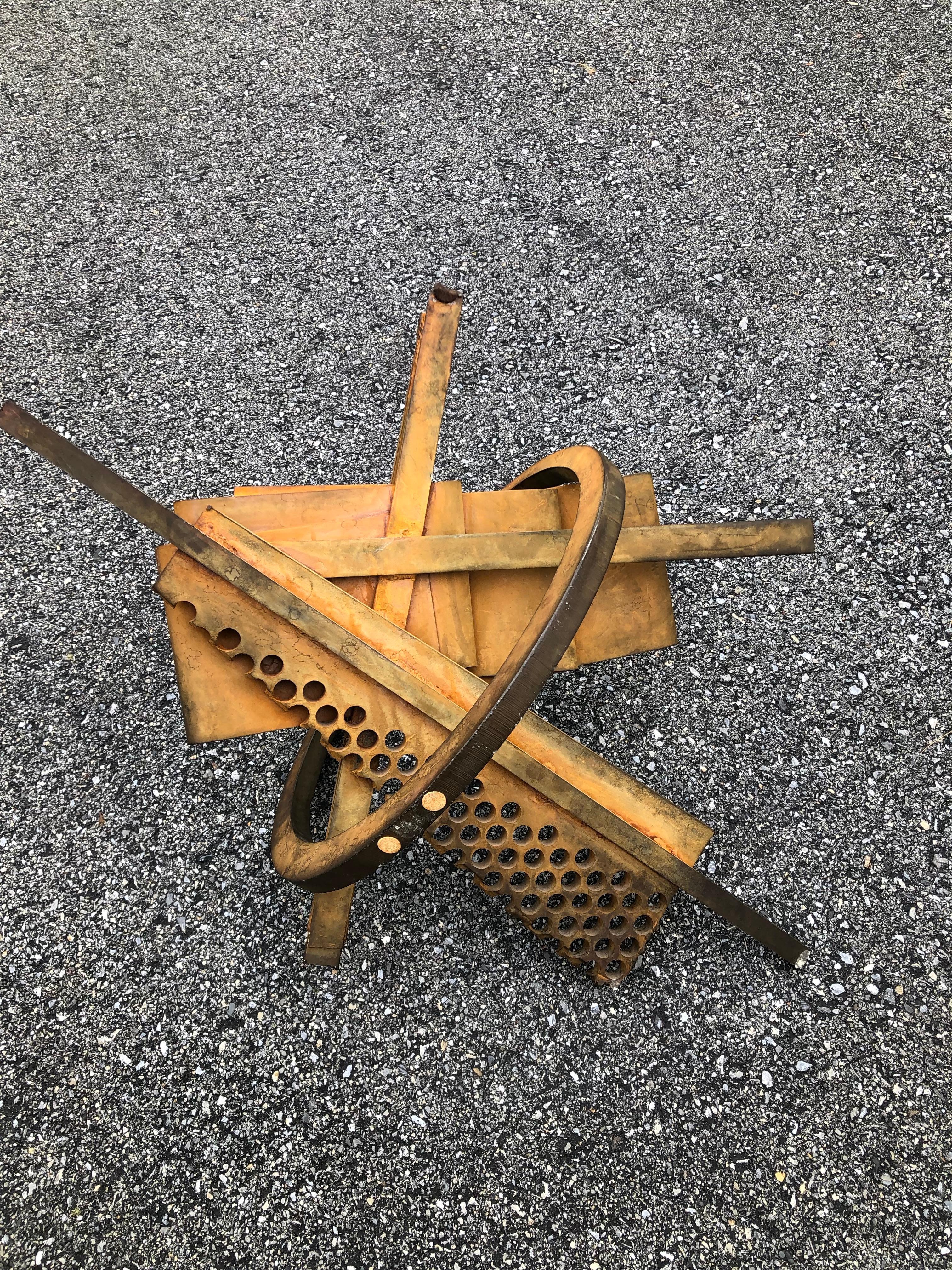Albert Paley Steel Sculpture Rust Patina For Sale 1
