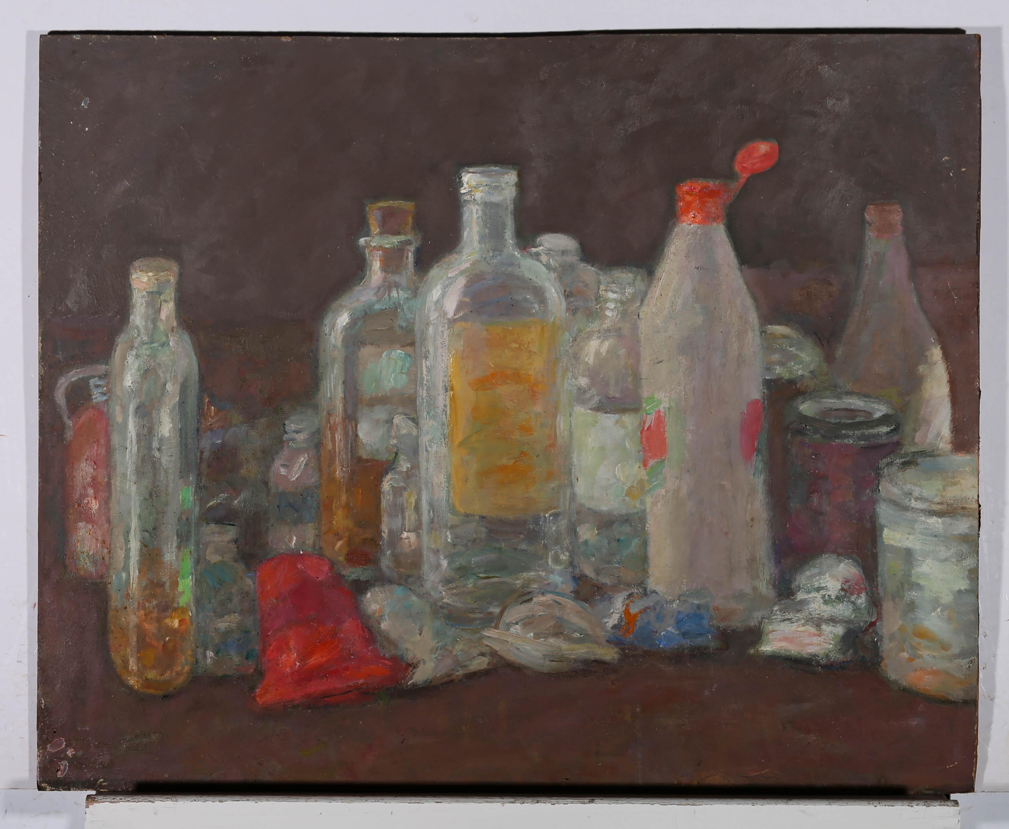 Albert Palmer (1911-1985) - 1983 Oil, Bottles For Sale 2