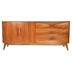 Albert Parvin Diamond Front Walnut Dresser