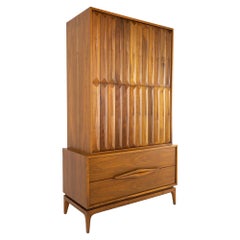 Albert Parvin for American of Martinsville Style MCM Armoire Highboy Dresser