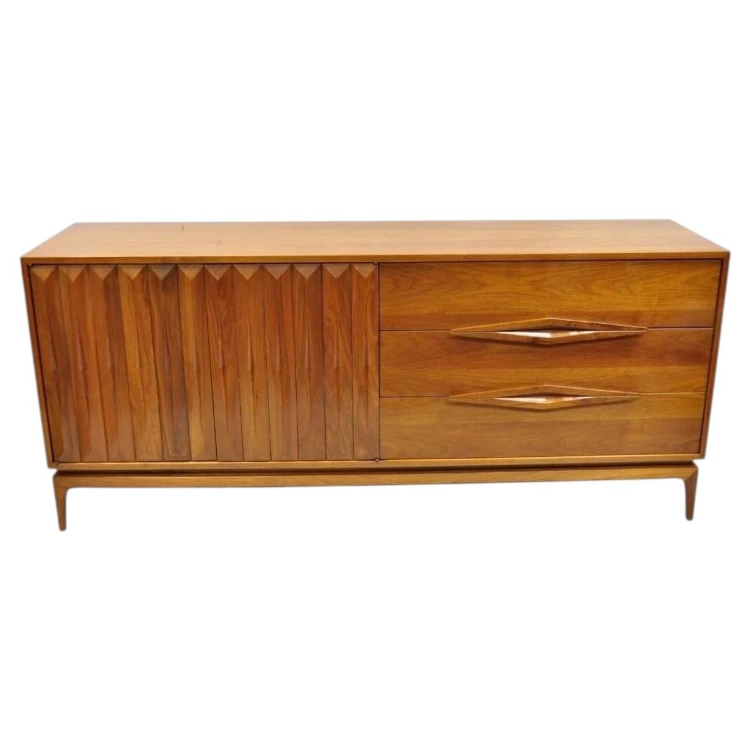 Albert Parvin for James Cameron Mid Century Modern Walnut Dresser Credenza For Sale