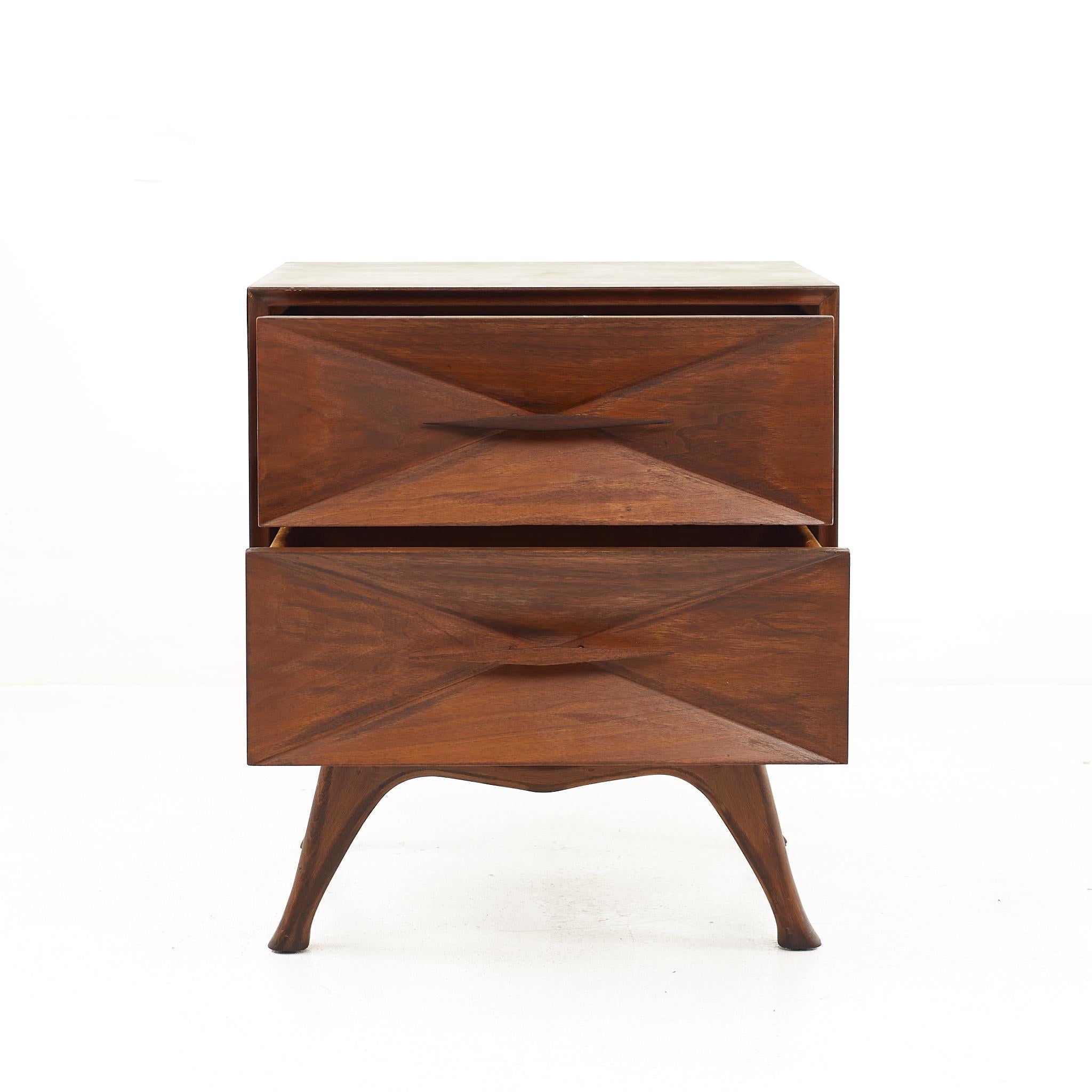 Albert Parvin Mid-Century Walnut Nightstand 2