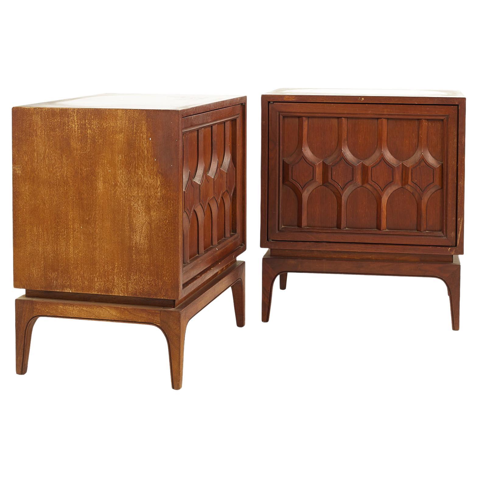 Danish MidCentury ModernStyle Nightstands, a Pair at 1stDibs