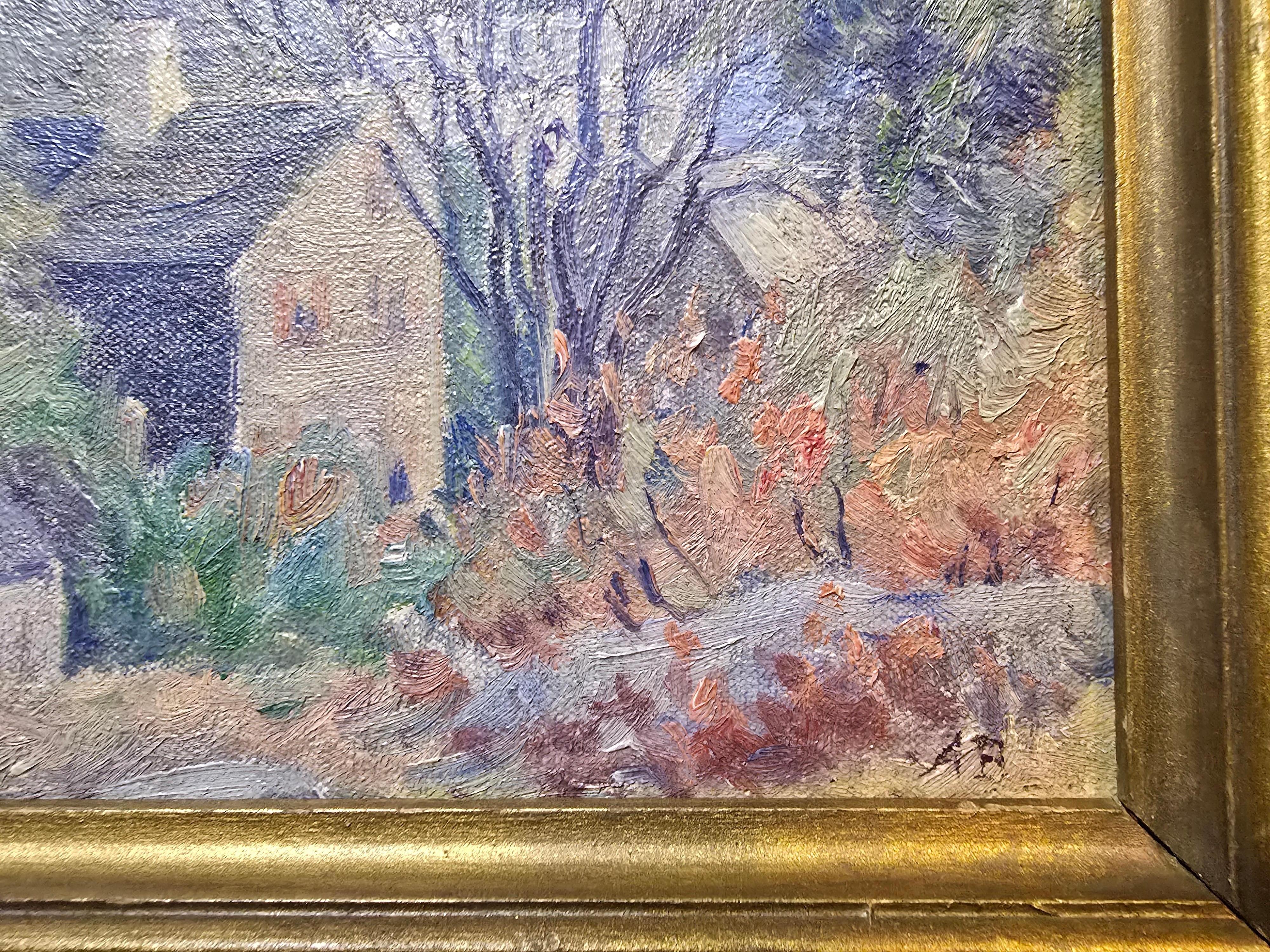 Dorf am Meer (Amerikanischer Impressionismus), Painting, von Albert Prentice Button