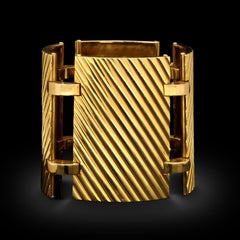 Albert Querio Vintage Panel Bracelet in 18ct Yellow Gold