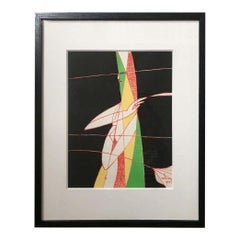 Moderne Gouache Nr. 2 von Albert Radoczy, 1988