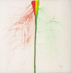 Albert Radoczy Surrealist Gouache on Paper