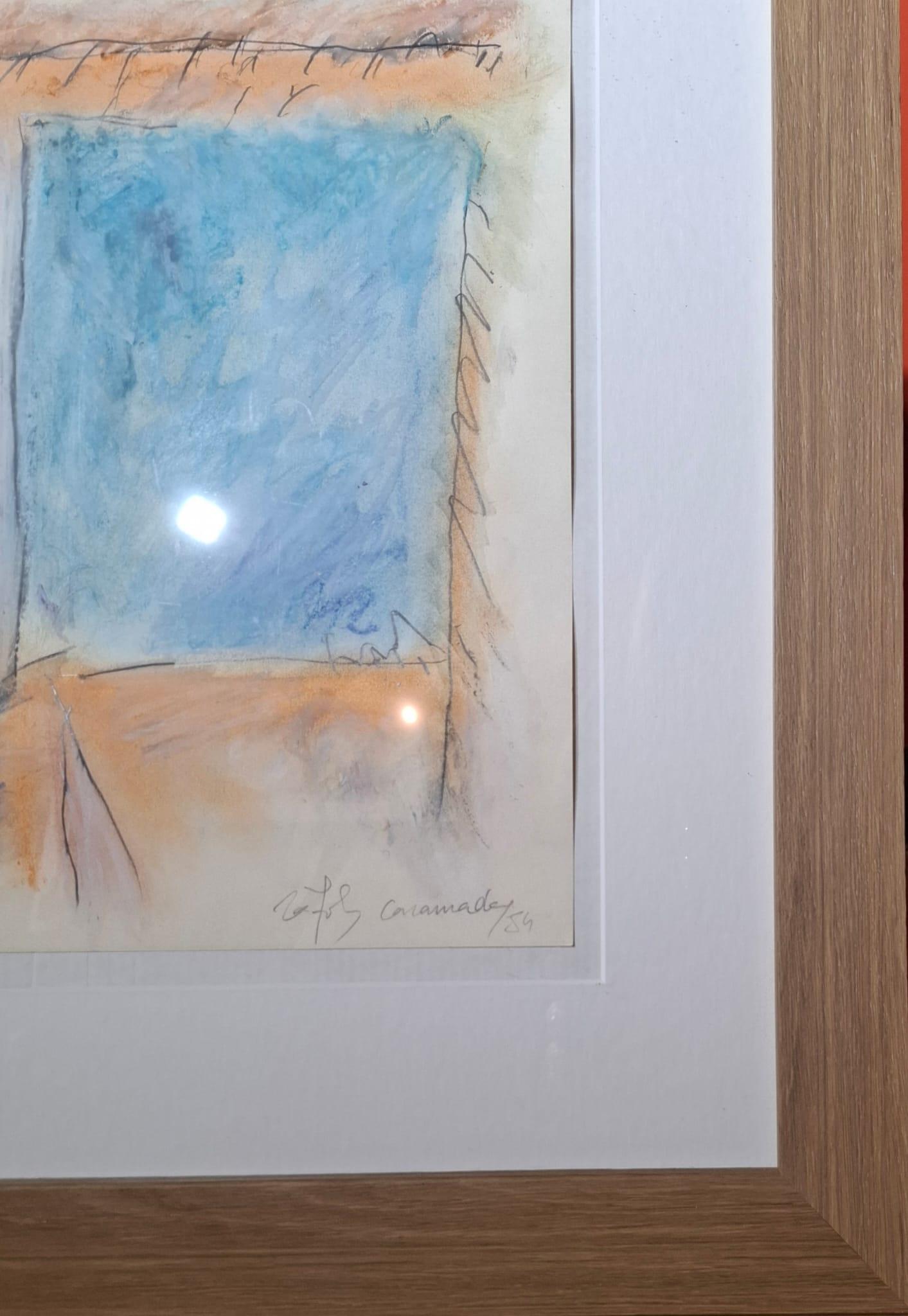 Auteur : Albert Ràfols Casamada
Titre : SínTítulo
Année : 1984
Technique : Mixte sur papier. Signé et daté.
Taille : 29,5 x 21 cm. Encadré : 39 x 30 cm.