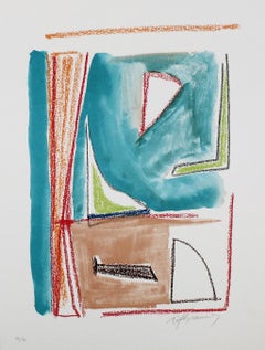 ALBERT RÀFOLS-CASAMADA: Estructures 2 - Lithograph on paper, Spanish Abstraction